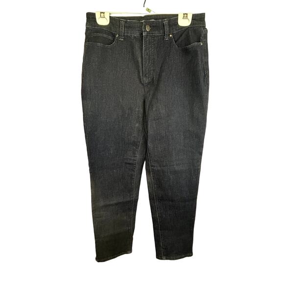 Crof & Barrow Size 8 Blue denim Jeans stretch dark wash excellent - Picture 1 of 10